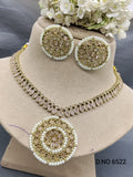 Polki Mehandi Necklace Set Sku 6522 rchiecreation