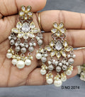 Moissanite Mehandi Earrings Sku 2074 rchiecreation