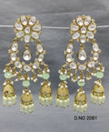 Moissanite Mehandi Earrings Sku 2081 rchiecreation