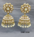 Polki Mehandi Jhumki Earring Sku 2038 rchiecreation