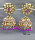 Polki Mehandi Jhumki Earring Sku 2038 rchiecreation