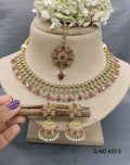 Polki Mehandi Necklace Set Sku 6515 rchiecreation