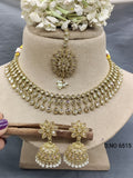 Polki Mehandi Necklace Set Sku 6515 rchiecreation