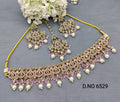 Polki Mehandi Chokar Necklace set for 6529 rchiecreation