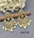 Polki Earring Mehndi Sku- 920 A2 rchiecreation