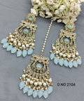 Polki Mehandi Earring & Tica Sku 2104 rchiecreation