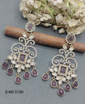 Moissanite Mehandi Earring Sku 2130 rchiecreation