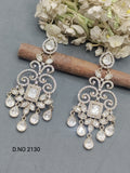 Moissanite Mehandi Earring Sku 2130 rchiecreation