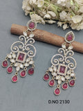 Moissanite Mehandi Earring Sku 2130 rchiecreation