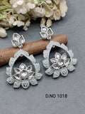 Minakari Rodium Earrings Sku -1018 E3 rchiecreation