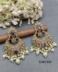 Polki Earring Mehndi Sku- 920 A2 rchiecreation