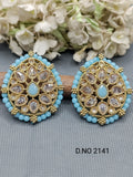 Polki Mehandi top & Stud Earring Sku 2141 rchiecreation