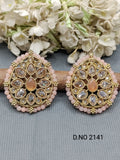 Polki Mehandi top & Stud Earring Sku 2141 rchiecreation