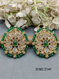 Polki Mehandi top & Stud Earring Sku 2141 rchiecreation