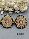 Polki Mehandi top & Stud Earring Sku 2141 rchiecreation