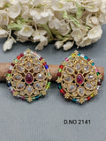 Polki Mehandi top & Stud Earring Sku 2141 rchiecreation