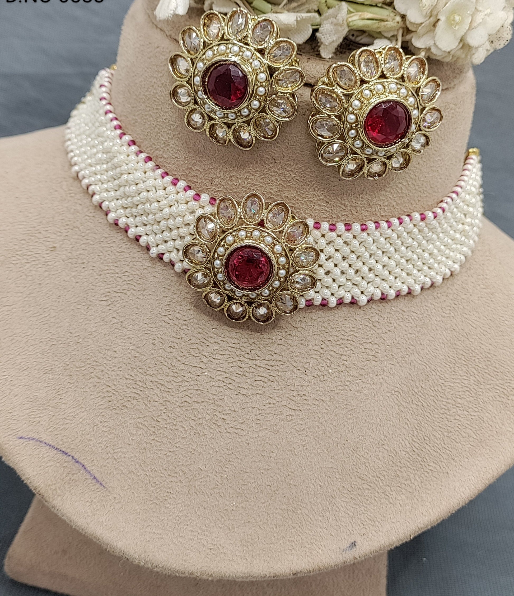 Polki Mehandi chokar Necklace Sku 6583 rchiecreation
