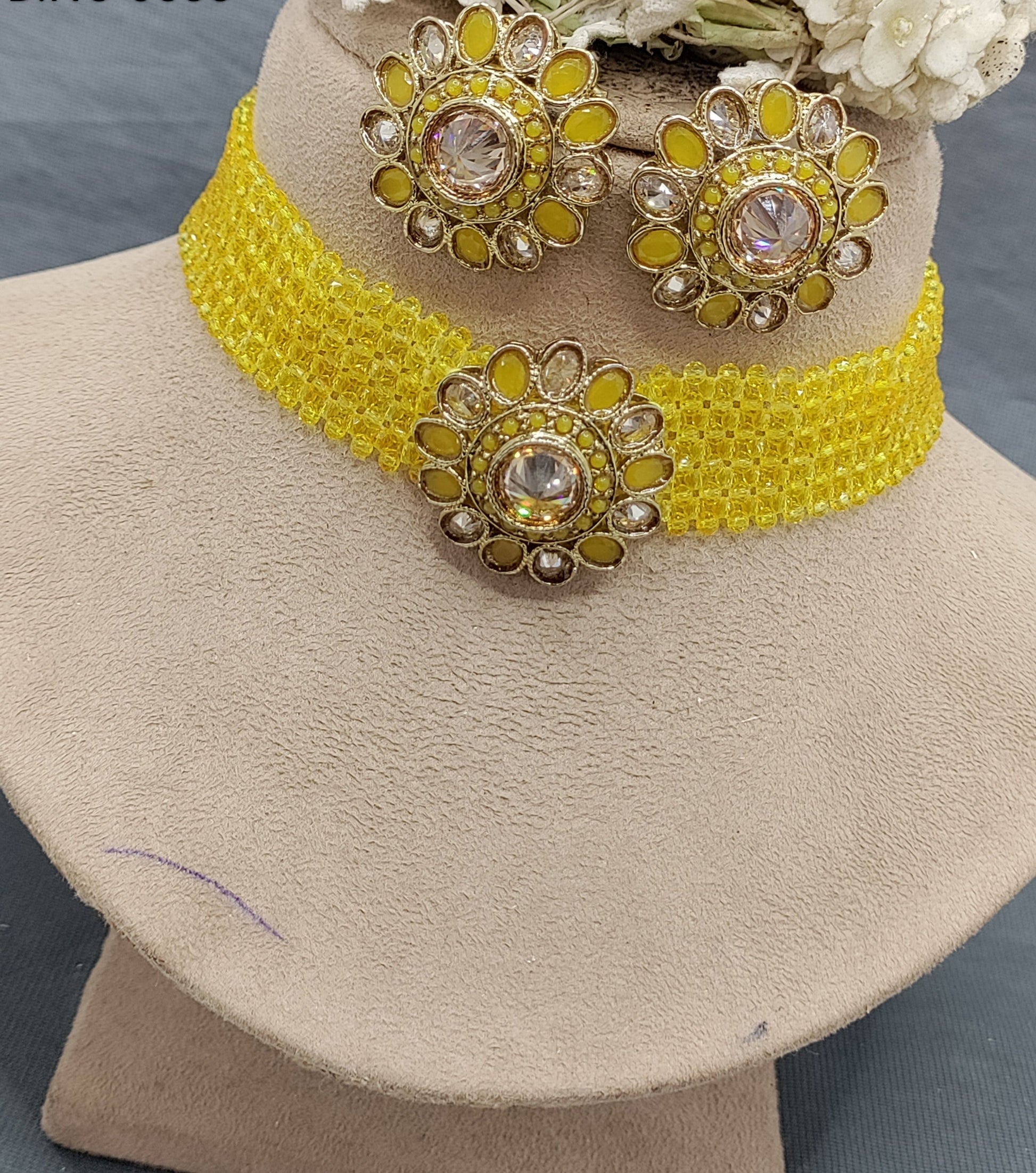 Polki Mehandi chokar Necklace Sku 6583 rchiecreation