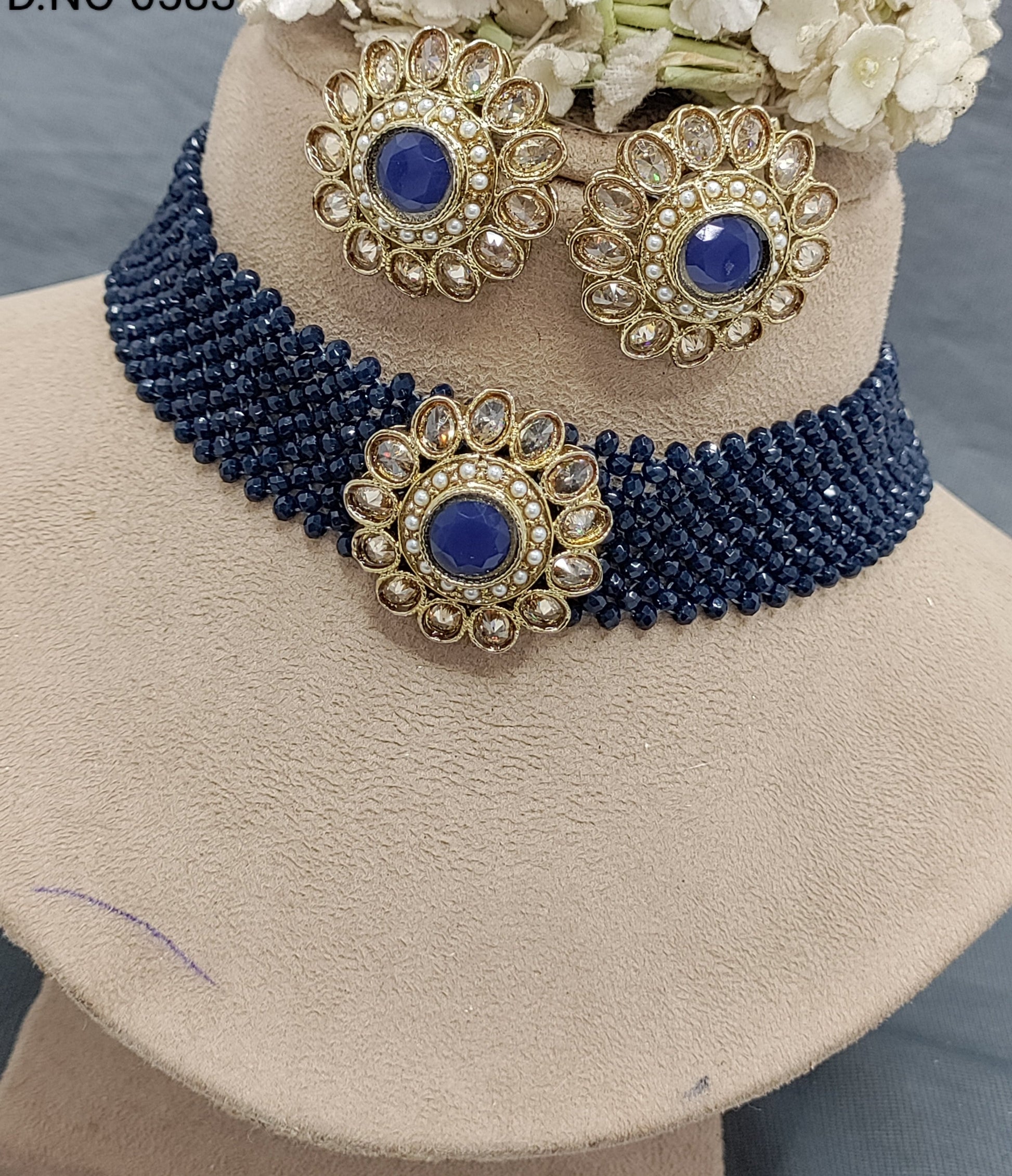 Polki Mehandi chokar Necklace Sku 6583 rchiecreation
