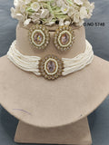 Polki Choker Mehandi Necklace Set Sku 5748 B1 rchiecreation
