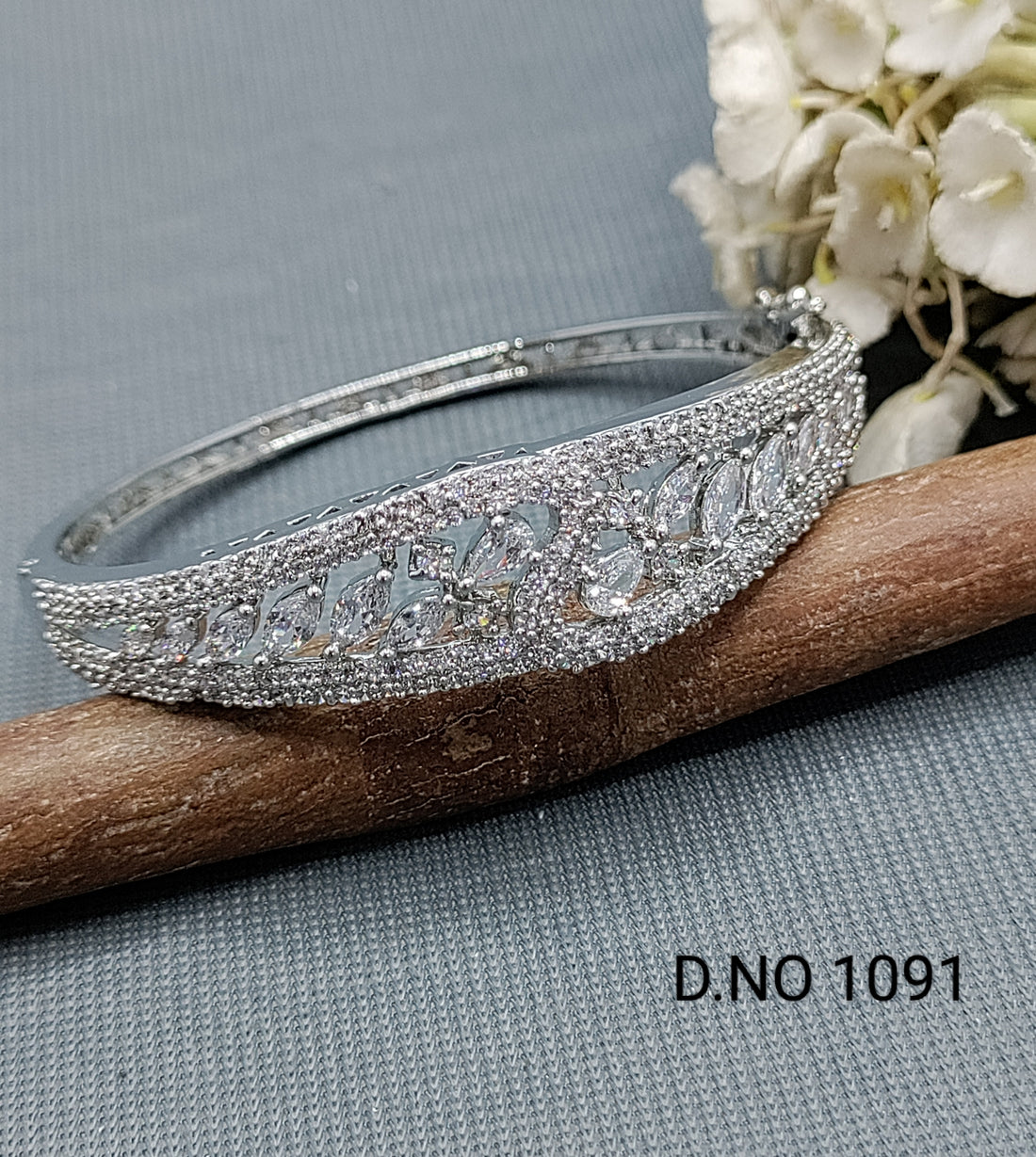 Cz Ad Rodium Openable kada Sku 1091 rchiecreation