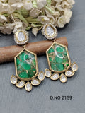 Moissanite Mehandi Earring Sku 2159 rchiecreation