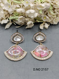 Moissanite Mehandi Earring Sku 2157 rchiecreation