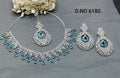 American Diamond Necklace Rodium Sku 6180 C3 rchiecreation