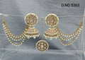 Mehndi Polki Jhumki Earring-Tica Sku -5363 A4 rchiecreation
