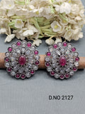 Polki Victorian Tops & Stud Earring Sku 2127 rchiecreation