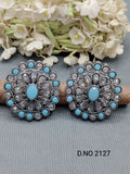 Polki Victorian Tops & Stud Earring Sku 2127 rchiecreation