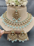 Polki Necklace Mehndi Set Sku- 6046 B1 rchiecreation