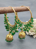 Golden Hoop Bali Jhumki Earring Sku 2166 rchiecreation