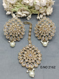 Polki Mehandi Earring & Tica Sku 2162 rchiecreation