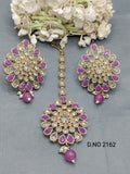 Polki Mehandi Earring & Tica Sku 2162 rchiecreation