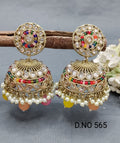 Polki Mehndi Earring Sku 565 A4 rchiecreation