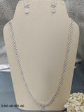 Cz Ad Rodium long Necklace Sku AN 001 AK rchiecreation