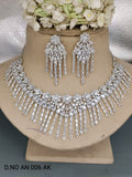 Cz Ad Rodium Necklace Set Sku AN 006 AK rchiecreation