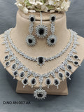 Cz Ad Rodium Necklace Set Sku AN 007 AK rchiecreation