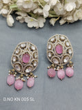 Moissanite Mehandi Tops & Stud Earrings Sku KE 001 KL rchiecreation