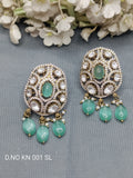 Moissanite Mehandi Tops & Stud Earrings Sku KE 001 KL rchiecreation