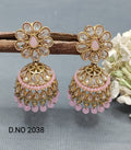 Polki Mehandi Jhumki Earring Sku 2038 A3 rchiecreation