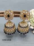 Polki Mehandi Jhumki Earring Sku 2038 A3 rchiecreation
