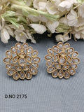 Polki Mehandi Tops & Stud Earrings Sku 2175 rchiecreation