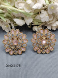Polki Mehandi Tops & Stud Earrings Sku 2175 rchiecreation