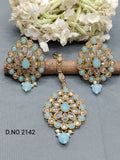 Polki Mehandi earring & Tica Sku 2142 rchiecreation