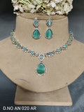 Cz Ad Rodium Necklace Set Sku AN 020 AR rchiecreation