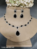 Cz Ad Rodium Necklace Set Sku AN 020 AR rchiecreation