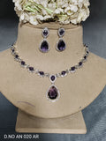Cz Ad Rodium Necklace Set Sku AN 020 AR rchiecreation