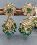 Polki Mehandi Jhumki Earring Sku 6582 rchiecreation